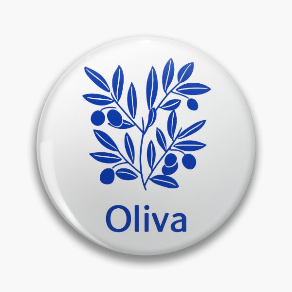 Item preview, Olive Branch Icon Minimal Blue Line Illustration Oliva designed and sold by BobaBunny76.