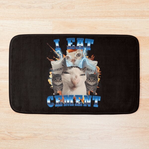 Item preview, I Eat Cement Funny Cat  designed and sold by mahjoubstr.
