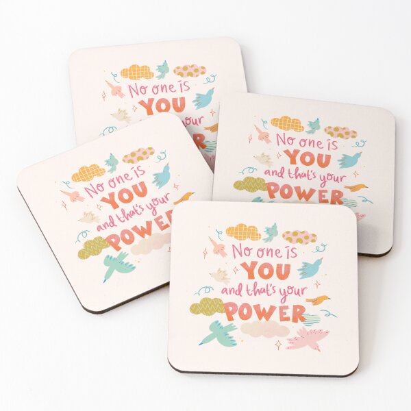 Item preview, Colorful Motivational Quote about Self with Birds and Clouds designed and sold by Yulia Saraswati.
