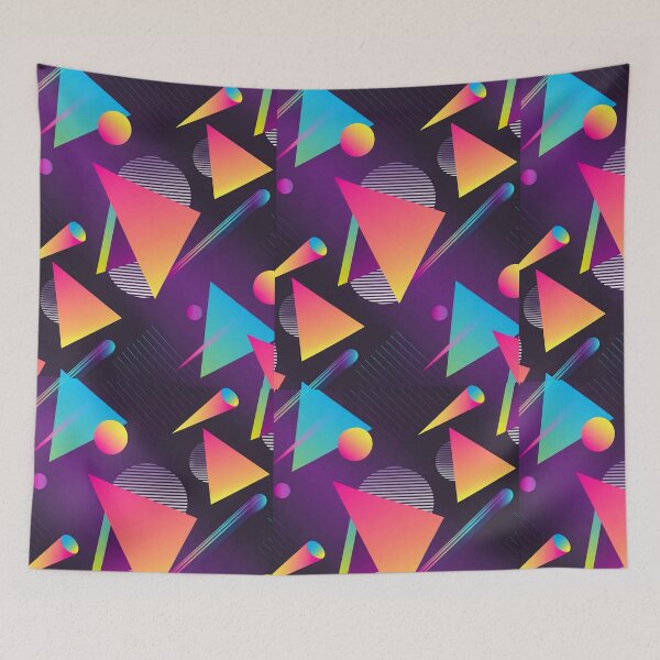 Item preview, Colorful Retro Geometric Pattern – Abstract 80s Memphis Style Design designed and sold by IndianShopper.