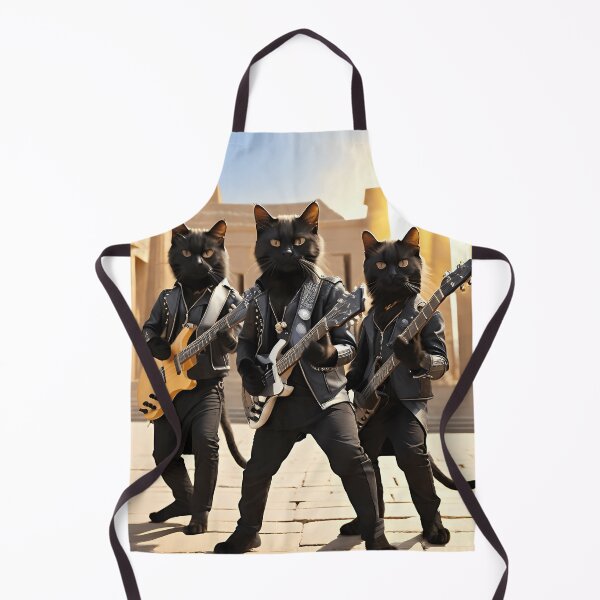 Item preview, Black Cats Rock Band Playing Rock And Roll In Krnak Temple designed and sold by WangAew.