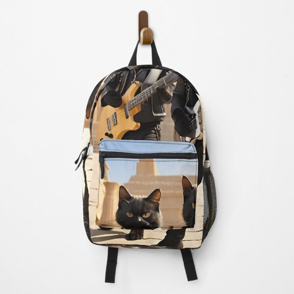 Item preview, Black Cats Rock Band Playing Rock And Roll In Krnak Temple designed and sold by WangAew.