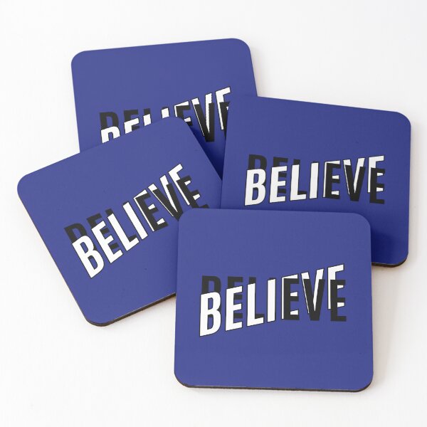 Item preview, Believe Typography Motivational Quote Black White Design designed and sold by M.Store.
