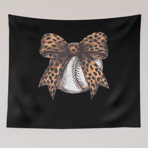 Item preview, Vintage Baseball Leopard Coquette Bow For Girls Womens designed and sold by Cheesymatiion.