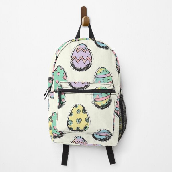 Item preview, Hand-Drawn Easter Eggs Pattern – Pastel Doodle Eggs with Flowers, Hearts & Stripes Seamless Spring Design designed and sold by skysshobu.