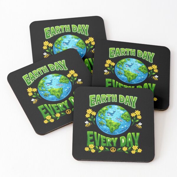 Item preview, Earth Day Everyday – Eco Friendly Planet Earth Environmental Awareness Design designed and sold by flowerpower999.
