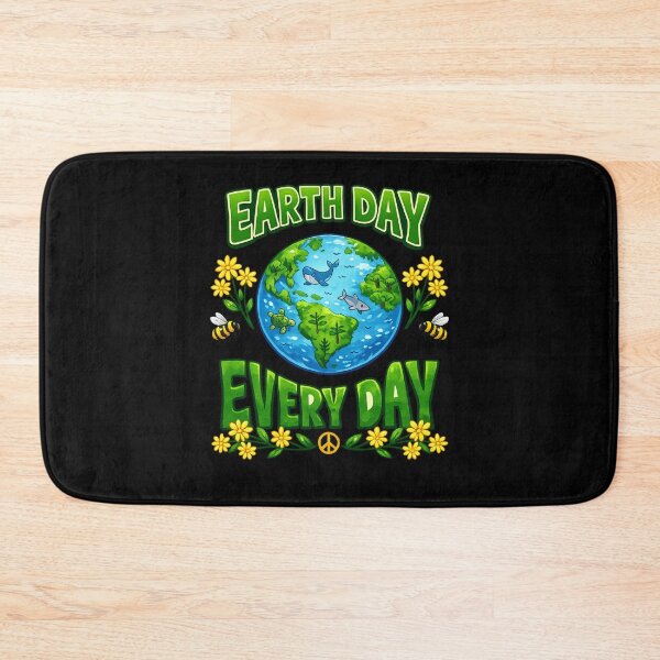 Item preview, Earth Day Everyday – Eco Friendly Planet Earth Environmental Awareness Design designed and sold by flowerpower999.