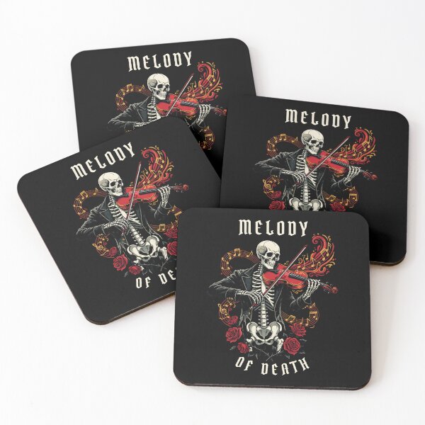Item preview, Skeleton Violin Melody gothic music art for dark decor designed and sold by ZuToMi.