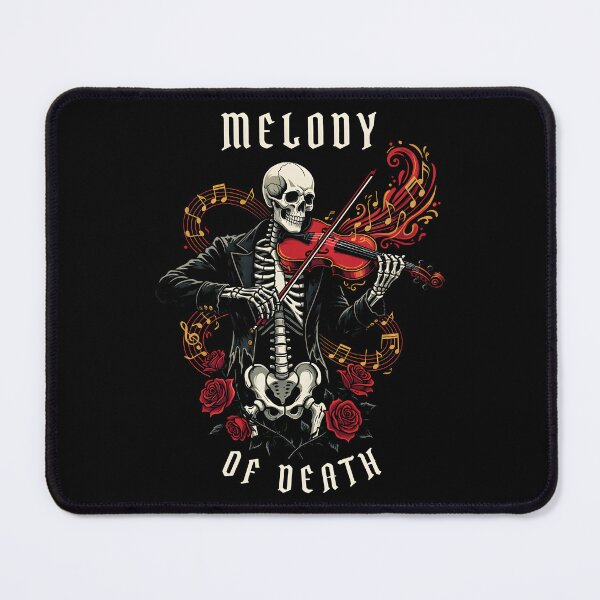 Item preview, Skeleton Violin Melody gothic music art for dark decor designed and sold by ZuToMi.