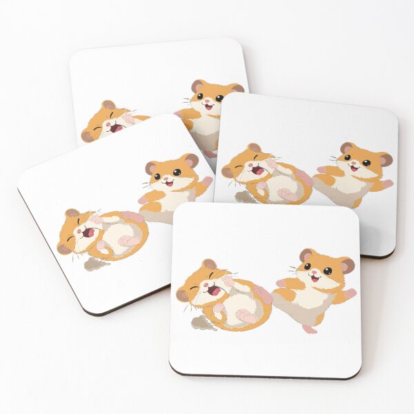 Item preview, Playful Hamster Sticker – Cute Funny Cartoon Hamsters designed and sold by pn_terest.