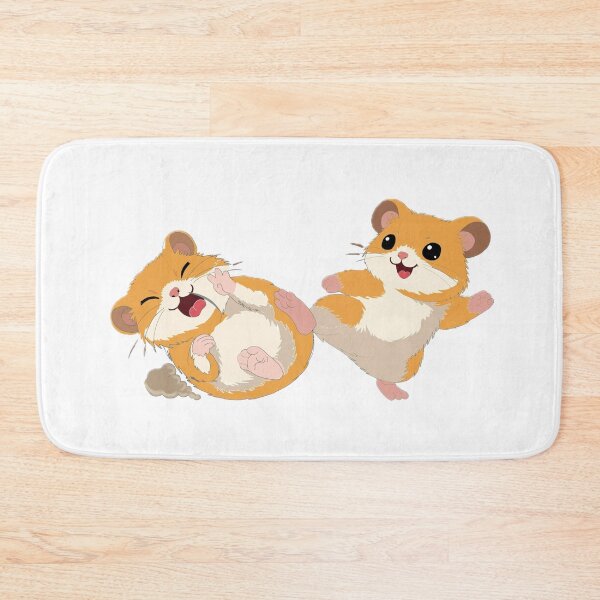 Item preview, Playful Hamster Sticker – Cute Funny Cartoon Hamsters designed and sold by pn_terest.