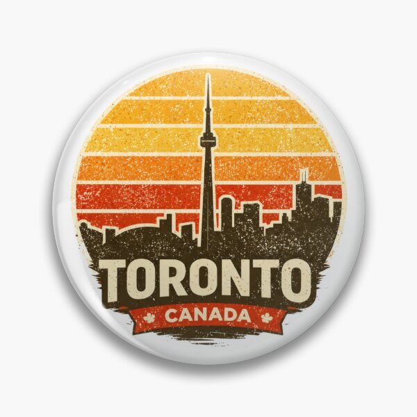 Item preview, Toronto Canada Retro Skyline Shirt – Vintage CN Tower Sunset Travel Poster Maple Leaf Souvenir designed and sold by Globalcitytees.