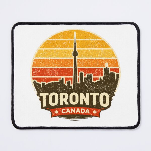 Item preview, Toronto Canada Retro Skyline Shirt – Vintage CN Tower Sunset Travel Poster Maple Leaf Souvenir designed and sold by Globalcitytees.