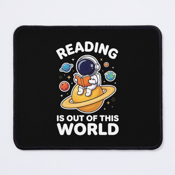 Item preview, Reading Is Out Of This World Cute Astronaut Book Lover designed and sold by Malosortin.