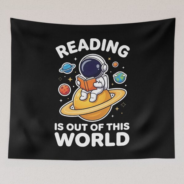 Item preview, Reading Is Out Of This World Cute Astronaut Book Lover  designed and sold by Malosortin.