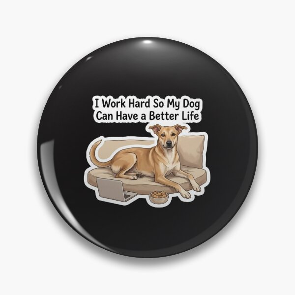Item preview, Funny Indie Dog Sticker – I Work Hard So My Dog Can Have a Better Life designed and sold by Tyzuu.