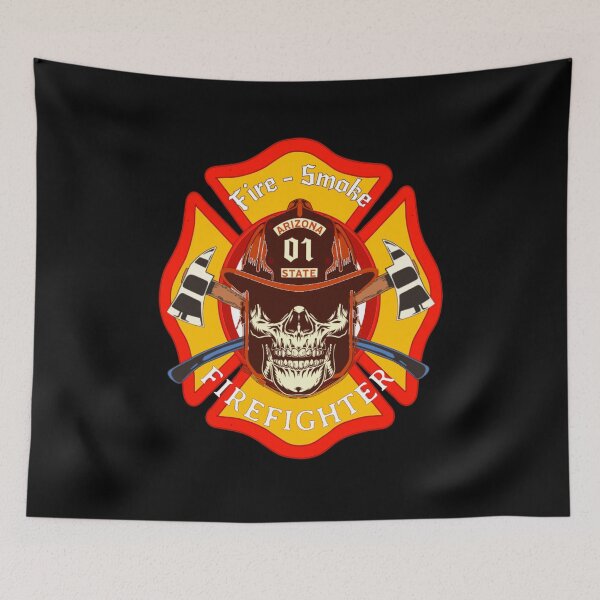 Item preview, Firefighter Skull  designed and sold by TheEndDesign.