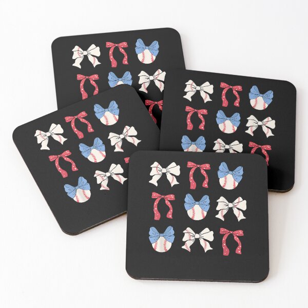 Item preview, Baseball Bows Red White Blue Patterns Play designed and sold by Cheesymatiion.