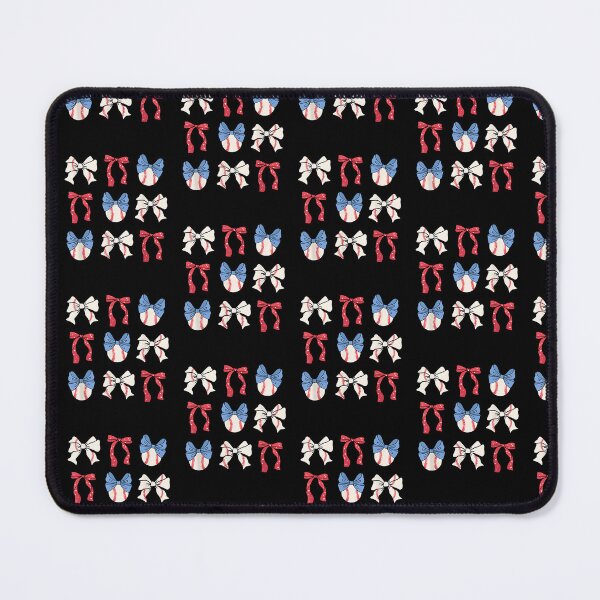 Item preview, Baseball Bows Red White Blue Patterns Play designed and sold by Cheesymatiion.