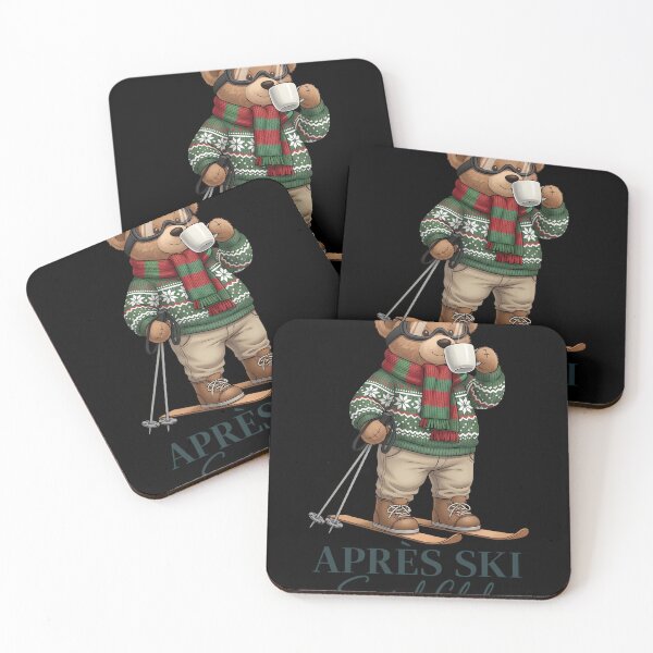 Item preview, Apres Ski Social Club Bear Coffee Mountain designed and sold by AlisonPAnderson.