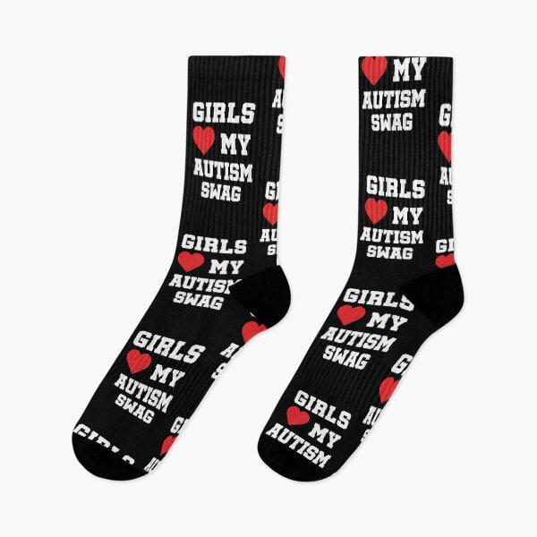 Item preview, Girls Love My Autism Swag – Funny Autism Awareness Neurodiversity Pride Design designed and sold by flowerpower999.