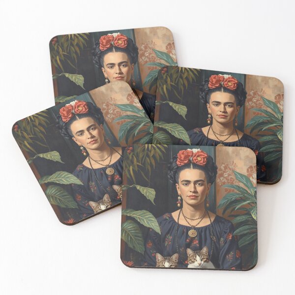 Item preview, Freida Kahlo and Cats designed and sold by Anisha  Vaz.