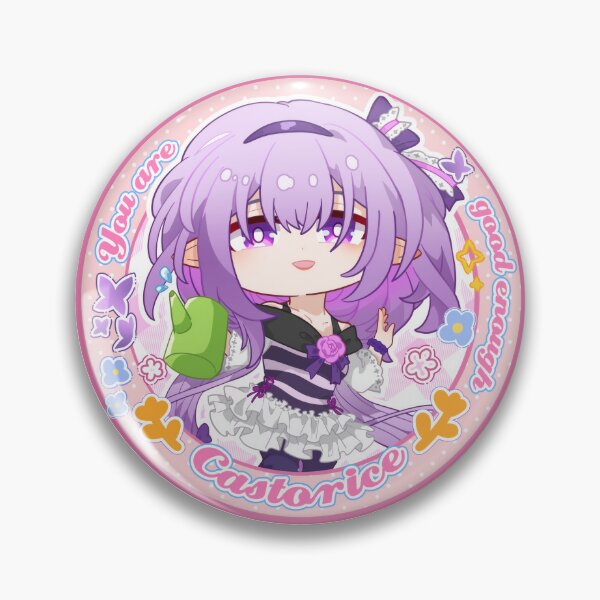 Item preview, Cute Honkai Star Rail Modern Badge Amphoreus CASTORICE designed and sold by rireirireika.