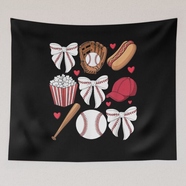 Item preview, Baseball Coquette Bow Women Girls Baseball Cheer Mom Mama designed and sold by Cheesymatiion.