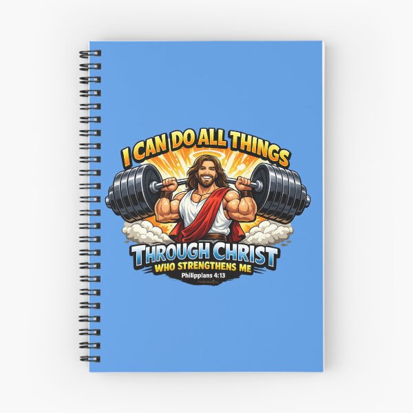 Item preview, Christian Gym Fitness Shirt I Can Do All Things Through Christ Who Strengthens Me Philippians 4:13 Weight Lifting Shirt designed and sold by FTLOG.