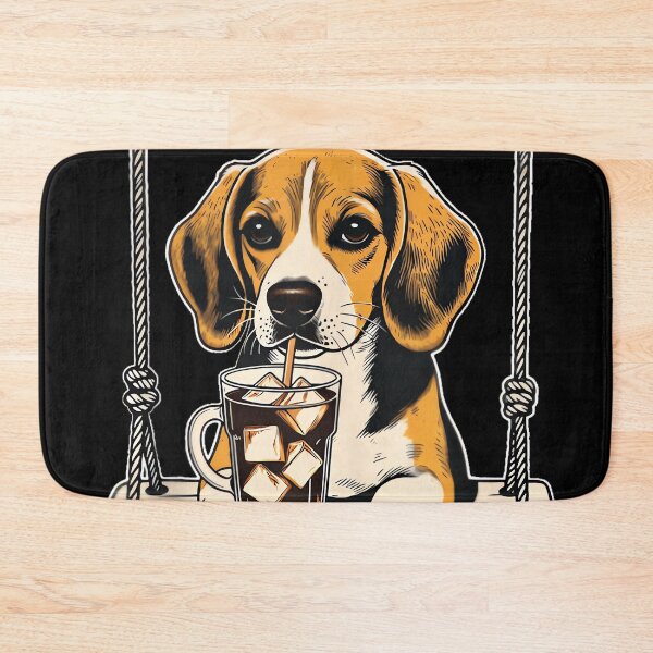 Item preview, Beagle Drinking ice Coffee end Swing DIGOR designed and sold by AlisonPAnderson.