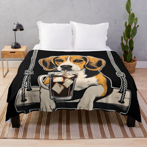 Item preview, Beagle Drinking ice Coffee end Swing DIGOR designed and sold by AlisonPAnderson.