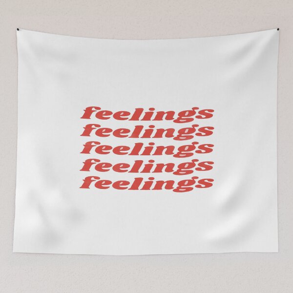 Item preview, Bold Retro “Feelings” Repeated Typography Design – Emotional Aesthetic Print for Mindfulness & Expression designed and sold by Bright Nest Studio.