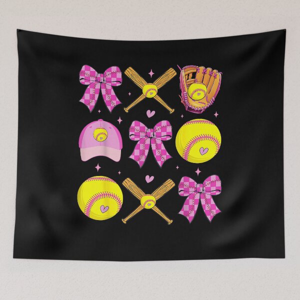 Item preview, Checkered Mama Bow Cute Softball Mom Women Game Day Sports designed and sold by Cheesymatiion.