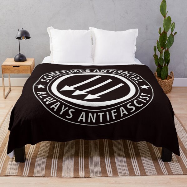 Item preview, Sometimes Antisocial Always Antifascist designed and sold by Siam-1306.