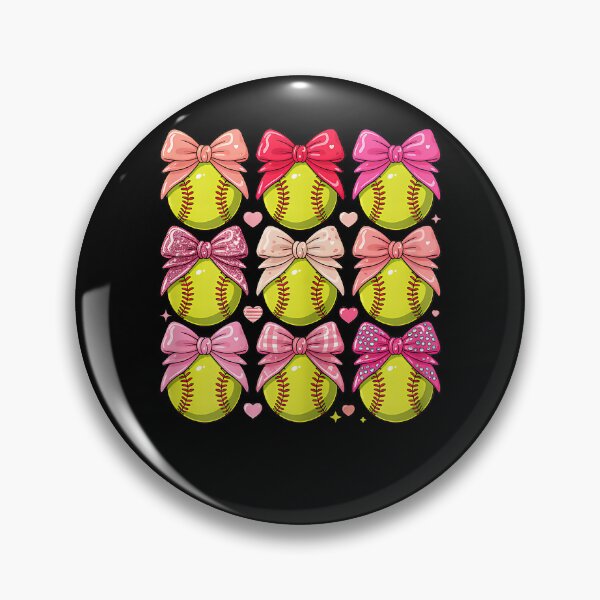 Item preview, Girls Softball Pink Coquette Bow Softball Vibes Toddler designed and sold by Cheesymatiion.