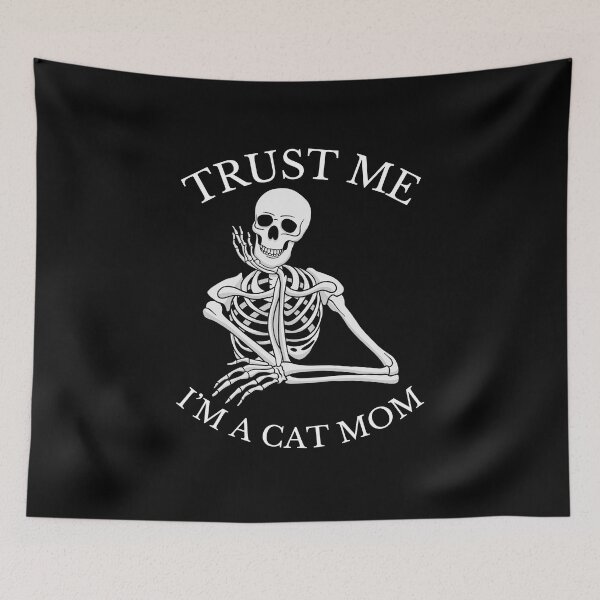 Item preview, Trust me, i'm a cat mom Skeleton Classic Funny T-Shirt designed and sold by OldSkullDesigns.
