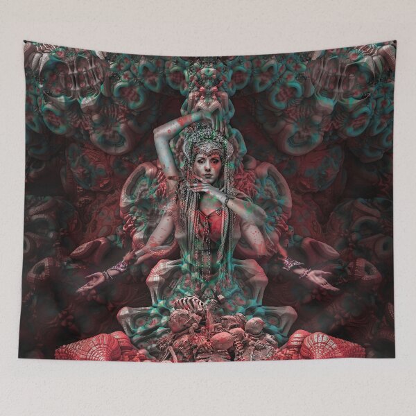 Item preview, The Necro-Goddess: Dark Surrealism & Fractal Bones designed and sold by yuvimaginaria.