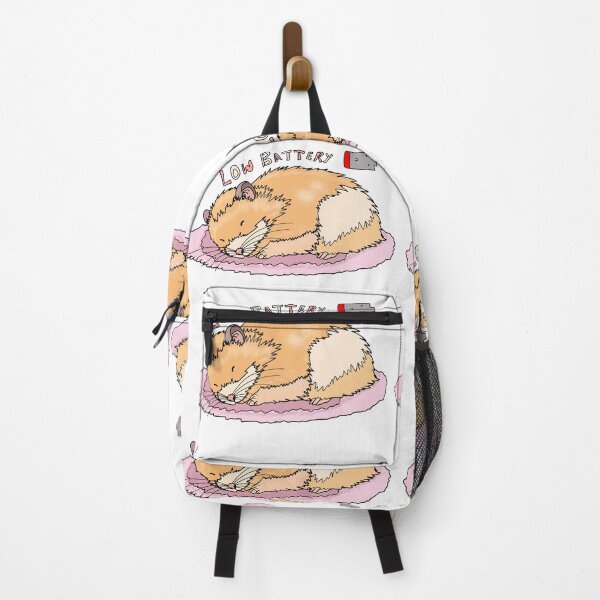 Item preview, Low battery hamster sticker-cute sleepy kawaii animal cartoon designed and sold by pn_terest.