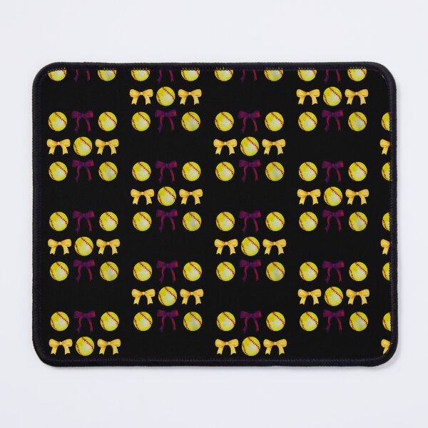Item preview, Softballs & Bows for Women Girls Softball Player Maroon Gold designed and sold by Cheesymatiion.