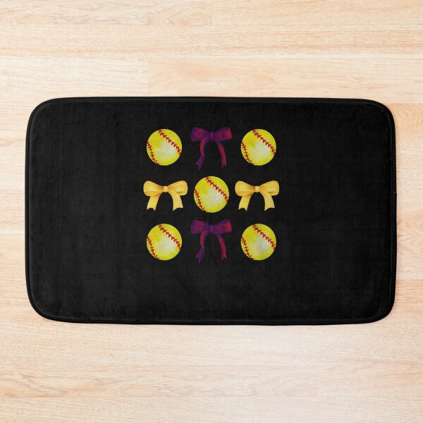 Item preview, Softballs & Bows for Women Girls Softball Player Maroon Gold designed and sold by Cheesymatiion.