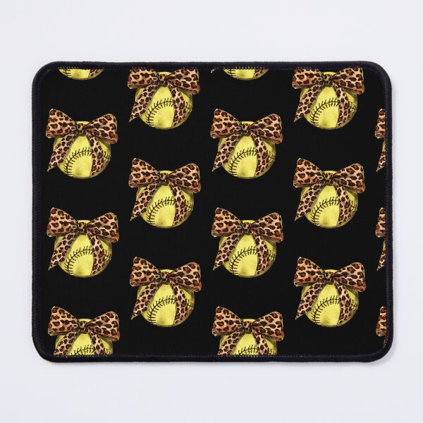 Item preview, Girls Softball Leopard Animal Print Bow Ribbon Mom Daughter designed and sold by Cheesymatiion.