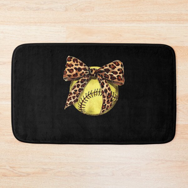 Item preview, Girls Softball Leopard Animal Print Bow Ribbon Mom Daughter designed and sold by Cheesymatiion.