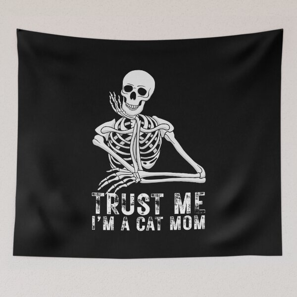 Item preview, Trust me, i'm a cat mom Skeleton Classic Funny T-Shirt designed and sold by OldSkullDesigns.