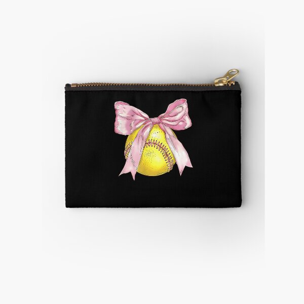 Item preview, Girls Softball Coquette Bow Ribbon Mom Daughter Softball designed and sold by Cheesymatiion.