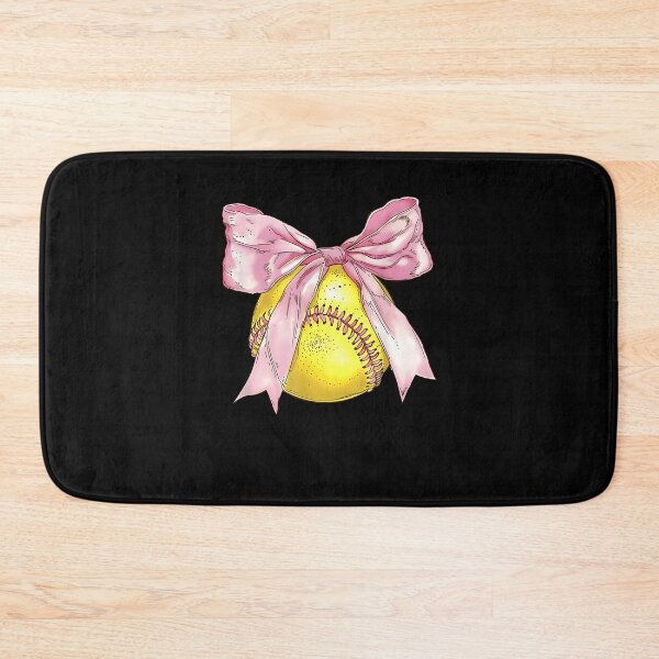 Item preview, Girls Softball Coquette Bow Ribbon Mom Daughter Softball designed and sold by Cheesymatiion.