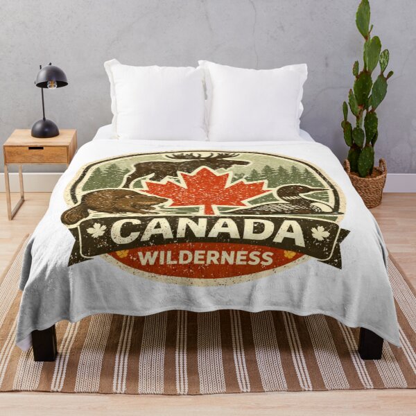 Item preview, Vintage Canadian Wildlife Badge – Moose Beaver Loon Maple Leaf National Park Retro designed and sold by Globalcitytees.