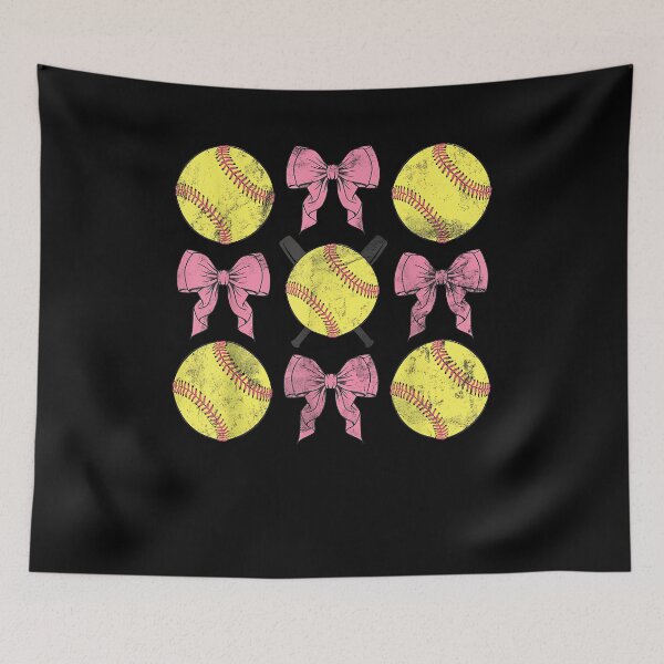 Item preview, Softball Coquette Bows Game Day Softball Lover designed and sold by Cheesymatiion.