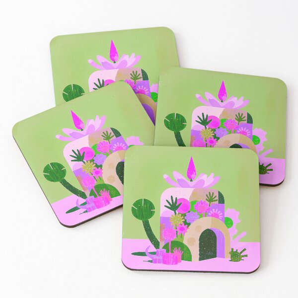 Item preview, Vibrant Floral Garden House – Modern Botanical Illustration designed and sold by joycrysstudio.