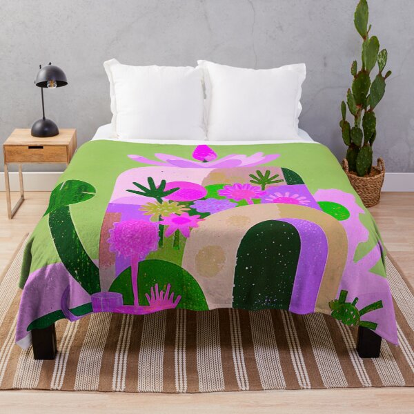 Item preview, Vibrant Floral Garden House – Modern Botanical Illustration designed and sold by joycrysstudio.