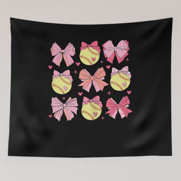 Item preview, Softball Coquette Bow Softball Mom Mothers Day Softball Mama designed and sold by Cheesymatiion.